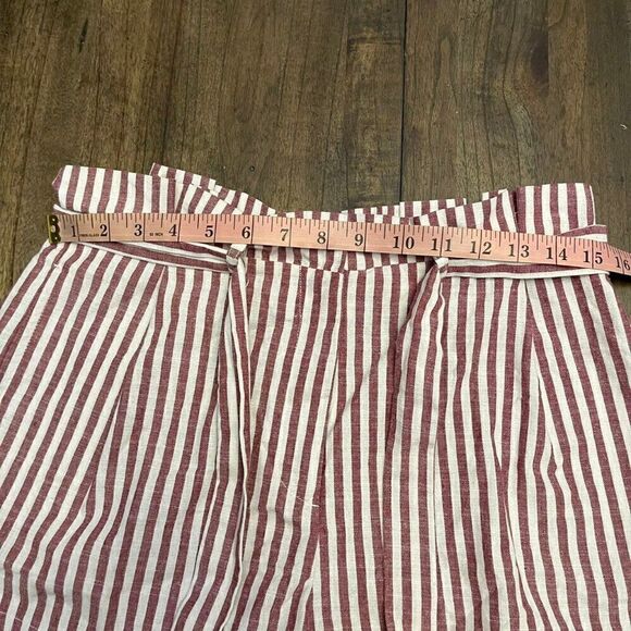 Love Tree Striped Paper Bag Shorts - Picture 9 of 12